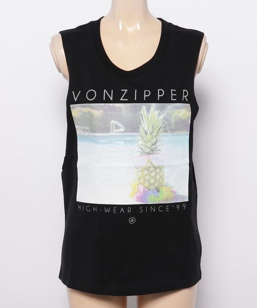 VONZIPPER(ボンジッパー)の「VONZIPPER レディース HIGH WEAR TEE タンクトップ(タンクトップ・レディース・ホワイト/ブラック/カーキ・MEDIUM/LARGE)」の3枚目の写真