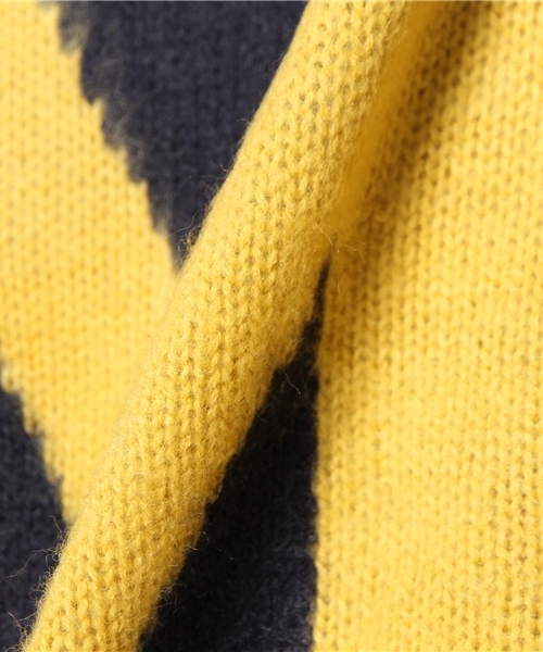 WEGO（ウィゴー）の「WEGO/カレッジセーター（ニット/セーター・メンズ・ネイビー/ケリー/イエロー/ホワイト/ワイン・MEDIUM/LARGE）」の12枚目の写真