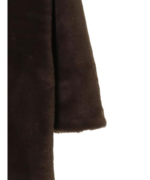 YECCA VECCA（イェッカヴェッカ）の「・エコファーコート（ダウンジャケット/コート・レディース・ベージュ/ブラウン・FREE）」の12枚目の写真