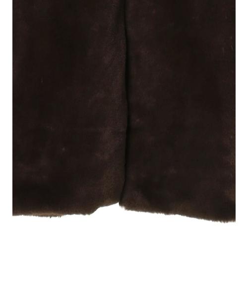 YECCA VECCA（イェッカヴェッカ）の「・エコファーコート（ダウンジャケット/コート・レディース・ベージュ/ブラウン・FREE）」の13枚目の写真