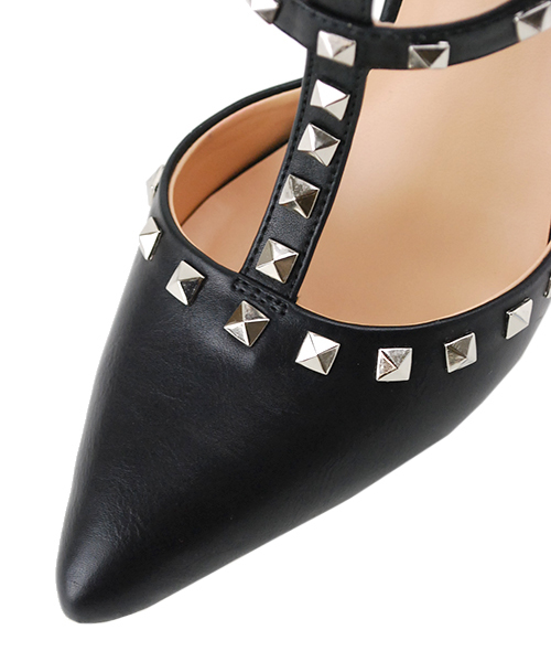 AMBIENT（アンビエント）の「スタッズグラディエーターサンダル（サンダル・レディース・ベージュ系その他/ブラック・35.5/22.5/36.5/23.5/37.5/24.5）」の7枚目の写真