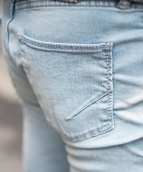 GOSTAR DE FUGA(ゴスタール ジフーガ)の「立体加工デニムパンツ(デニムパンツ・メンズ・ライトブルー/インディゴブルー/ブラック・S/M/L/XL)」の20枚目の写真