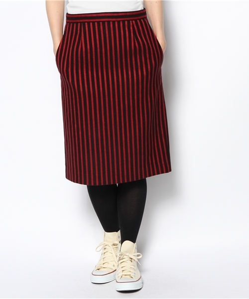 Ray BEAMS(レイビームス)の「◎□Ray BEAMS / ストライプ タイトスカート(スカート・レディース・レッド/ブラウン系その他・0/1)」の13枚目の写真
