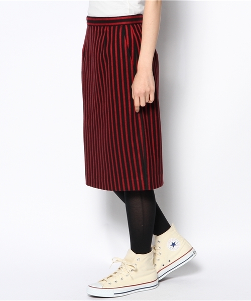 Ray BEAMS(レイビームス)の「◎□Ray BEAMS / ストライプ タイトスカート(スカート・レディース・レッド/ブラウン系その他・0/1)」の3枚目の写真