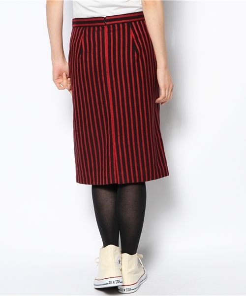Ray BEAMS(レイビームス)の「◎□Ray BEAMS / ストライプ タイトスカート(スカート・レディース・レッド/ブラウン系その他・0/1)」の4枚目の写真