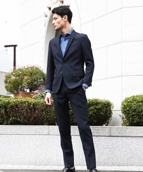 MICHEL KLEIN HOMME (ミッシェルクランオム)の「ジャケット(TRABESTドビー)(その他アウター・メンズ・ネイビー・46/48/51)」の4枚目の写真