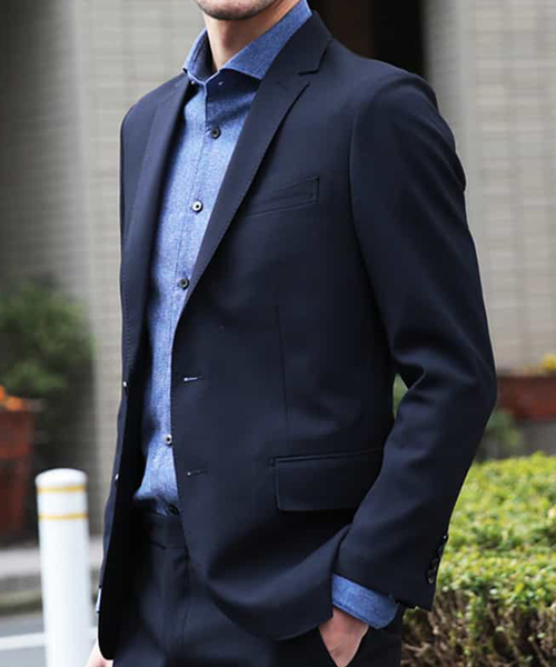 MICHEL KLEIN HOMME (ミッシェルクランオム)の「ジャケット(TRABESTドビー)(その他アウター・メンズ・ネイビー・46/48/51)」の6枚目の写真
