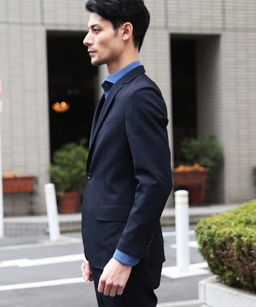 MICHEL KLEIN HOMME (ミッシェルクランオム)の「ジャケット(TRABESTドビー)(その他アウター・メンズ・ネイビー・46/48/51)」の10枚目の写真
