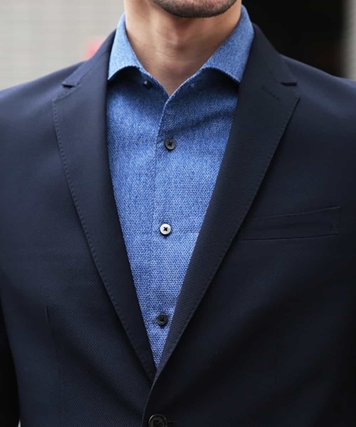 MICHEL KLEIN HOMME (ミッシェルクランオム)の「ジャケット(TRABESTドビー)(その他アウター・メンズ・ネイビー・46/48/51)」の15枚目の写真