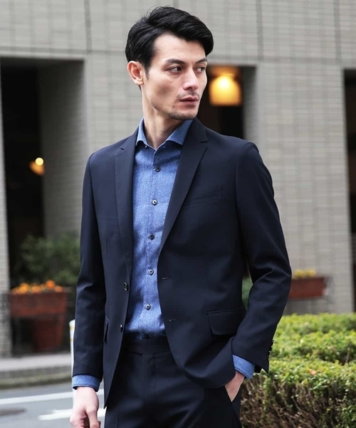 MICHEL KLEIN HOMME (ミッシェルクランオム)の「ジャケット(TRABESTドビー)(その他アウター・メンズ・ネイビー・46/48/51)」の18枚目の写真
