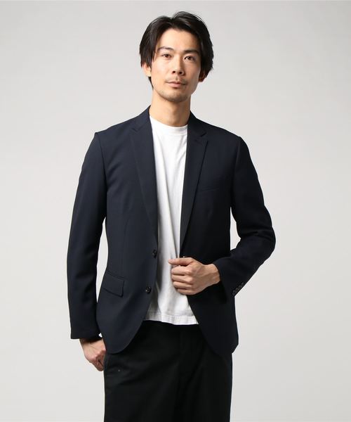 MICHEL KLEIN HOMME (ミッシェルクランオム)の「ジャケット(TRABESTドビー)(その他アウター・メンズ・ネイビー・46/48/51)」の2枚目の写真