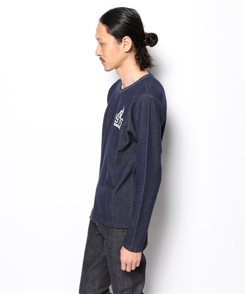 HYSTERIC GLAMOUR（ヒステリックグラマー）の「COLLEGE #2 pt VネックT-SH（Tシャツ/カットソー・メンズ・ピンク/ネイビー/チャコールグレー・LARGE/MEDIUM/SMALL）」の5枚目の写真