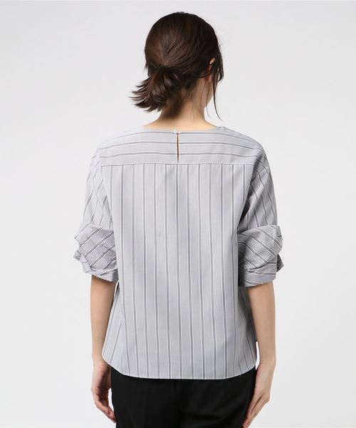 INTERPLANET（インタープラネット）の「袖デザインブラウス（シャツ/ブラウス・レディース・オフホワイト/ブラック/ベージュ/ブルー・FREE）」の6枚目の写真