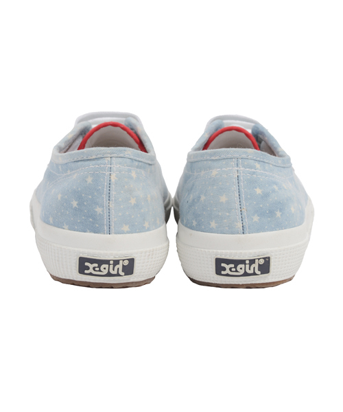 X-girl(エックスガール)の「X-girl SUPERGA 2750(スニーカー・レディース・ライトインディゴブルー・36/37/39/38)」の2枚目の写真