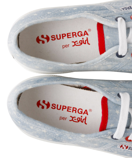 X-girl(エックスガール)の「X-girl SUPERGA 2750(スニーカー・レディース・ライトインディゴブルー・36/37/39/38)」の4枚目の写真
