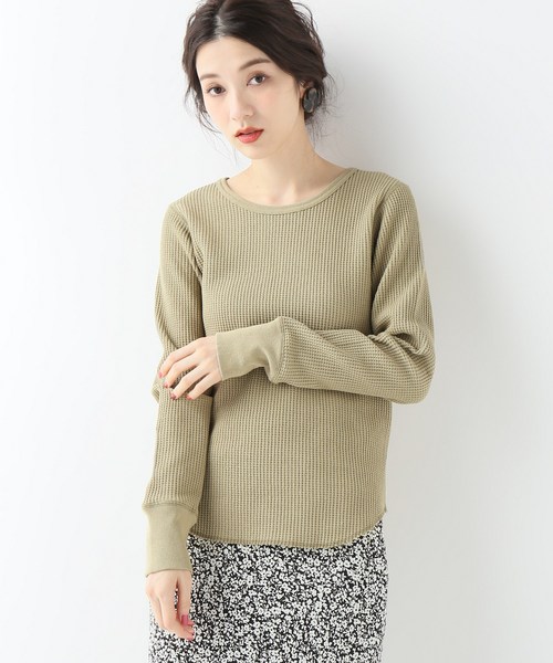 セール】ベーシックワッフルロンT◇（Tシャツ/カットソー