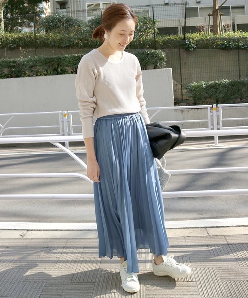 SLOBE IENA(スローブイエナ)の「ベーシックワッフルロンT◆(Tシャツ/カットソー・レディース・ブラック/ベージュ/カーキ・FREE)」の19枚目の写真