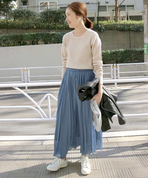 SLOBE IENA(スローブイエナ)の「ベーシックワッフルロンT◆(Tシャツ/カットソー・レディース・ブラック/ベージュ/カーキ・FREE)」の9枚目の写真