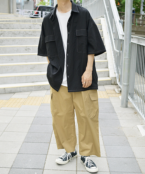 kutir(クティール)の「ワイドカーゴパンツ(カーゴパンツ・メンズ・ベージュ/レッド/カーキ・SMALL/MEDIUM/LARGE)」の19枚目の写真