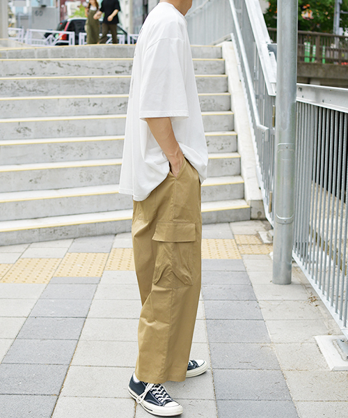kutir(クティール)の「ワイドカーゴパンツ(カーゴパンツ・メンズ・ベージュ/レッド/カーキ・SMALL/MEDIUM/LARGE)」の22枚目の写真