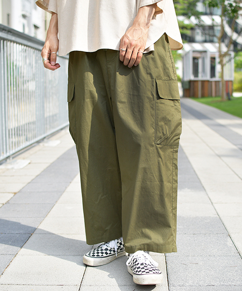 kutir(クティール)の「ワイドカーゴパンツ(カーゴパンツ・メンズ・ベージュ/レッド/カーキ・SMALL/MEDIUM/LARGE)」の17枚目の写真