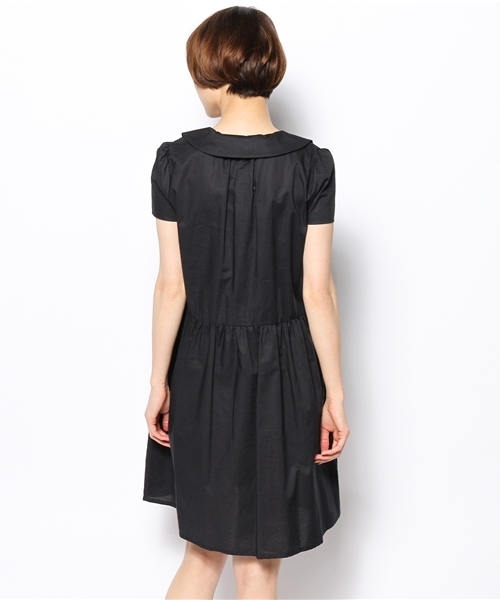 I am I （アイアムアイ）の「ハグ衿            半袖ワンピース【入荷禁止】（ワンピース・レディース・ホワイト/ブラック・FREE）」の7枚目の写真