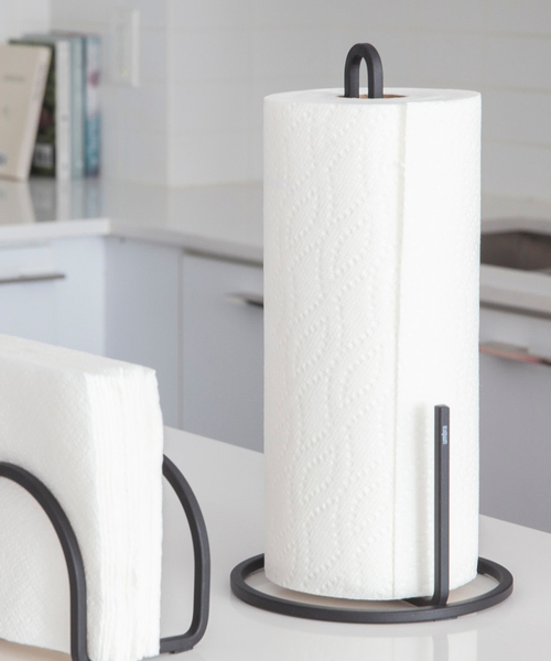 Umbra スクワイヤー ペーパータオルホルダー ブラック キッチン収納 Umbra アンブラ のファッション通販 Zozotown