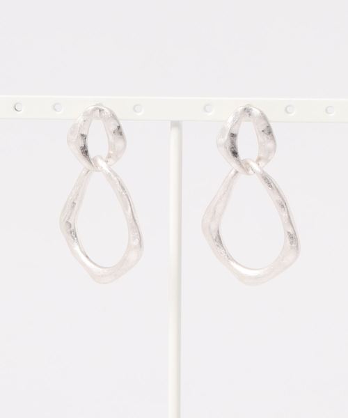 LOWRYS FARM(ローリーズファーム)の「2リングピアス 853382(ピアス(両耳用)・レディース・シルバー/ゴールド・FREE)」の1枚目の写真