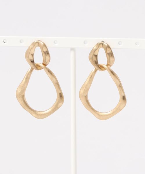 LOWRYS FARM(ローリーズファーム)の「2リングピアス 853382(ピアス(両耳用)・レディース・シルバー/ゴールド・FREE)」の2枚目の写真