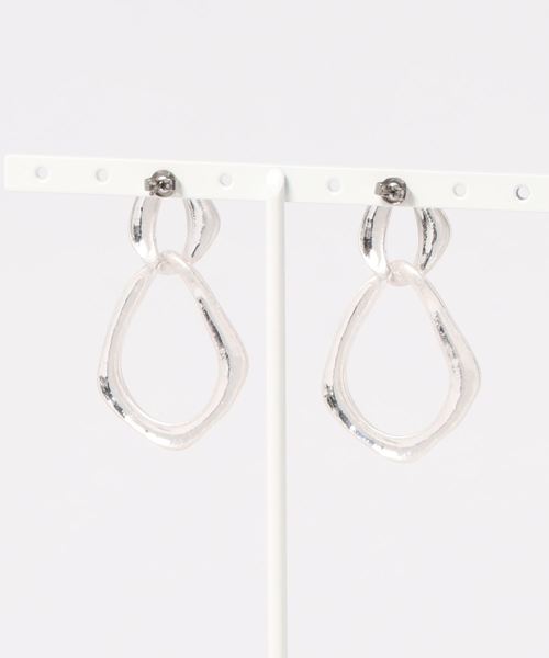 LOWRYS FARM(ローリーズファーム)の「2リングピアス 853382(ピアス(両耳用)・レディース・シルバー/ゴールド・FREE)」の3枚目の写真