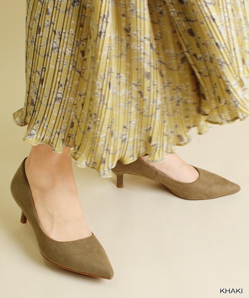 RANDA（ランダ）の「ストレスフリー/ポインテッドトゥベーシックレインパンプス（パンプス・レディース・ブラック/グレー/グリーン/プラム/ゴールド/パイソン/カーキ/ベージュ/ブラック系その他・21.5/22/22.5/23/23.5/24/24.5/25/25.5/21）」の6枚目の写真