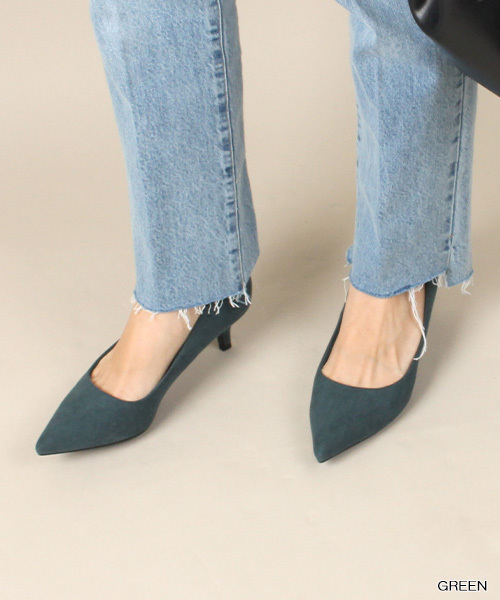 RANDA（ランダ）の「ストレスフリー/ポインテッドトゥベーシックレインパンプス（パンプス・レディース・ブラック/グレー/グリーン/プラム/ゴールド/パイソン/カーキ/ベージュ/ブラック系その他・21.5/22/22.5/23/23.5/24/24.5/25/25.5/21）」の7枚目の写真