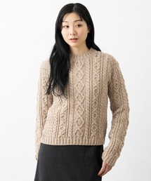 aran WOOLLEN MILLS | メリノウール ダイヤモンドセーター(ニット/セーター)