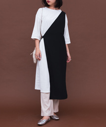 Aunt Marie's | AUNT MARIE'S ワンショルロングベスト×カットワンピース SET(ワンピース)