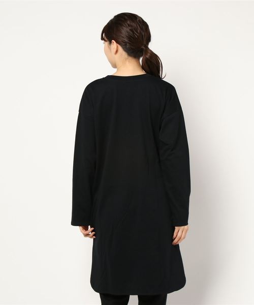 LOWRYS FARM(ローリーズファーム)の「レイヤードスリットLS 861672(Tシャツ/カットソー・レディース・ブラック/オフホワイト・FREE)」の4枚目の写真