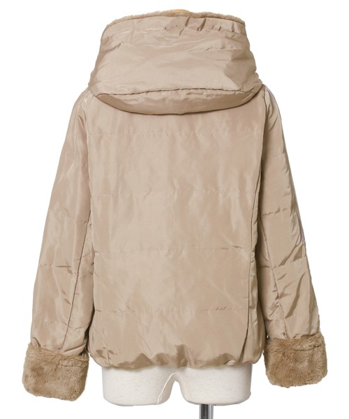 n'ee-ne（ネーネ）の「ボアフードダウンジャッケット（ダウンジャケット/コート・レディース・ブラック/ベージュ/ネイビー/アイボリー・M/L）」の19枚目の写真