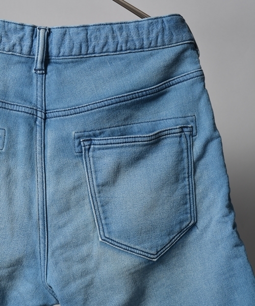 SHIPS JET BLUE（シップスジェットブルー）の「★★JB: スウェット ブリーチデニムショーツ■（その他パンツ・メンズ・ライトインディゴブルー・LARGE/SMALL/MEDIUM）」の6枚目の写真