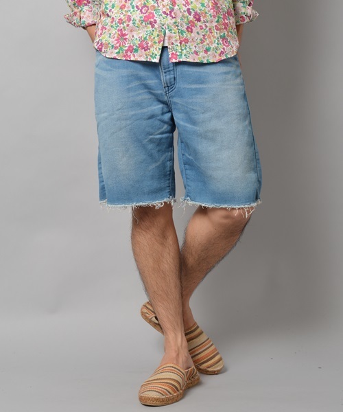 SHIPS JET BLUE（シップスジェットブルー）の「★★JB: スウェット ブリーチデニムショーツ■（その他パンツ・メンズ・ライトインディゴブルー・LARGE/SMALL/MEDIUM）」の13枚目の写真