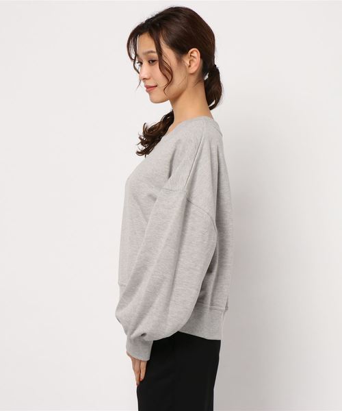 rps(アールピーエス)の「ボリューム袖裏毛プルオーバー(スウェット・レディース・カーキ/ブルー/アイボリー/モカ/杢グレー・M)」の7枚目の写真