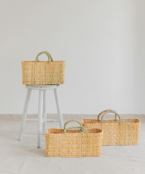 URBAN RESEARCH DOORS（アーバンリサーチドアーズ）の「アフリカンスクエア　ストロー横長かごL（インテリア雑貨・レディース・その他・LARGE）」の9枚目の写真