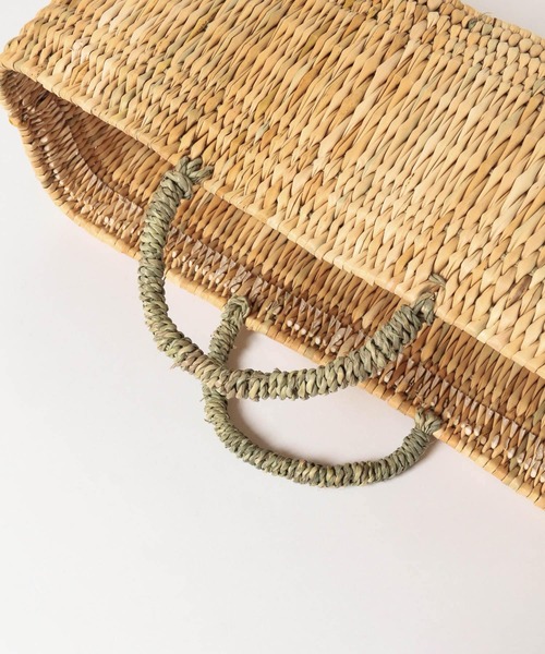 URBAN RESEARCH DOORS（アーバンリサーチドアーズ）の「アフリカンスクエア　ストロー横長かごL（インテリア雑貨・レディース・その他・LARGE）」の3枚目の写真
