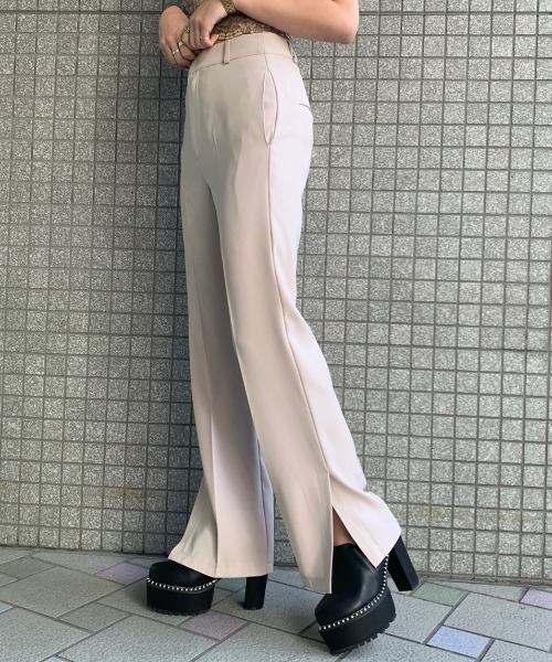 ENVYM(アンビー)の「サイドスリットPT(その他パンツ・レディース・ピンク/ベージュ・MEDIUM/SMALL)」の2枚目の写真