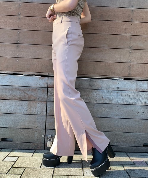 ENVYM(アンビー)の「サイドスリットPT(その他パンツ・レディース・ピンク/ベージュ・MEDIUM/SMALL)」の7枚目の写真