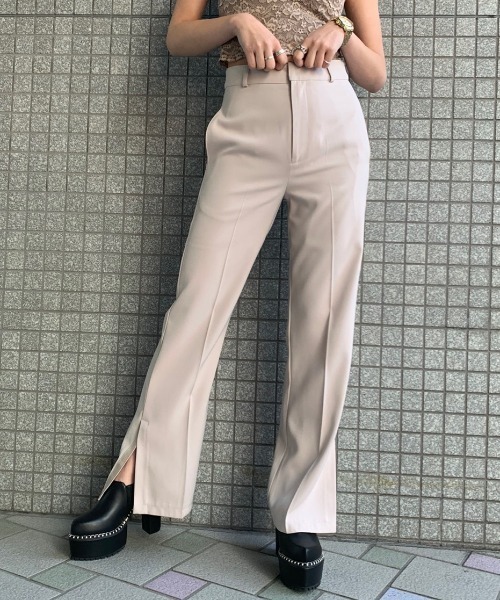 ENVYM(アンビー)の「サイドスリットPT(その他パンツ・レディース・ピンク/ベージュ・MEDIUM/SMALL)」の8枚目の写真