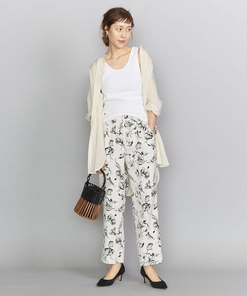 BEAUTY&YOUTH UNITED ARROWS（ビューティーアンドユースユナイテッドアローズ）の「BY テレコタンクトップ ◆（タンクトップ・レディース・ホワイト/ライラック/ベージュ/ブラック/ダークブラウン/ブラウン・FREE）」の21枚目の写真