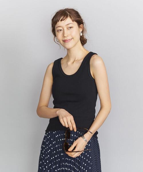 BEAUTY&YOUTH UNITED ARROWS（ビューティーアンドユースユナイテッドアローズ）の「BY テレコタンクトップ ◆（タンクトップ・レディース・ホワイト/ライラック/ベージュ/ブラック/ダークブラウン/ブラウン・FREE）」の19枚目の写真