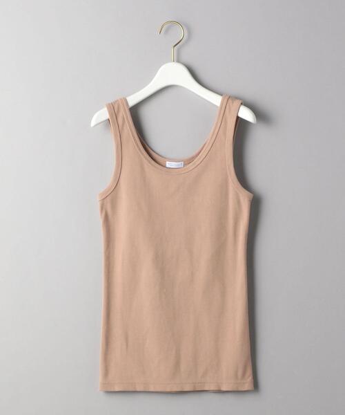 BEAUTY&YOUTH UNITED ARROWS（ビューティーアンドユースユナイテッドアローズ）の「BY テレコタンクトップ ◆（タンクトップ・レディース・ホワイト/ライラック/ベージュ/ブラック/ダークブラウン/ブラウン・FREE）」の9枚目の写真