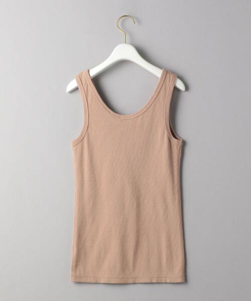 BEAUTY&YOUTH UNITED ARROWS（ビューティーアンドユースユナイテッドアローズ）の「BY テレコタンクトップ ◆（タンクトップ・レディース・ホワイト/ライラック/ベージュ/ブラック/ダークブラウン/ブラウン・FREE）」の8枚目の写真
