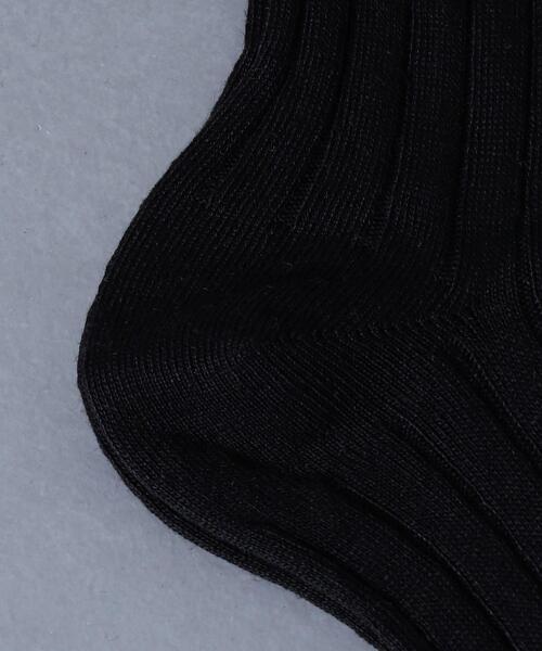 Bresciani（ブレシアニ）の「＜BRESCIANI（ブレッシアーニ）＞LIN SHORT ソックス（ソックス/靴下・レディース・ブラック/オフホワイト・FREE）」の4枚目の写真