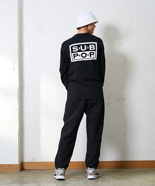 SUB POP（サブポップ）の「L/S PRINT TEE "SINGLES CLUB"/ ロングスリーブ プリント T "シングルズ クラブ”（Tシャツ/カットソー・メンズ・ブラック/ホワイト・MEDIUM/LARGE/X-LARGE）」の3枚目の写真